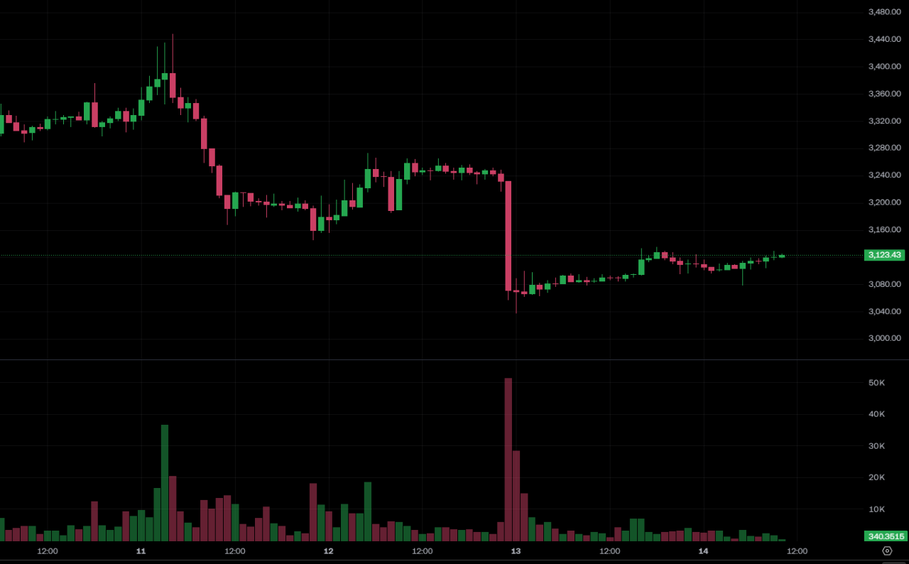 BitMine 再砸 1.2 億美元掃貨 3.8 萬枚以太坊!ETH 守住 3,100 美元盤整震蕩