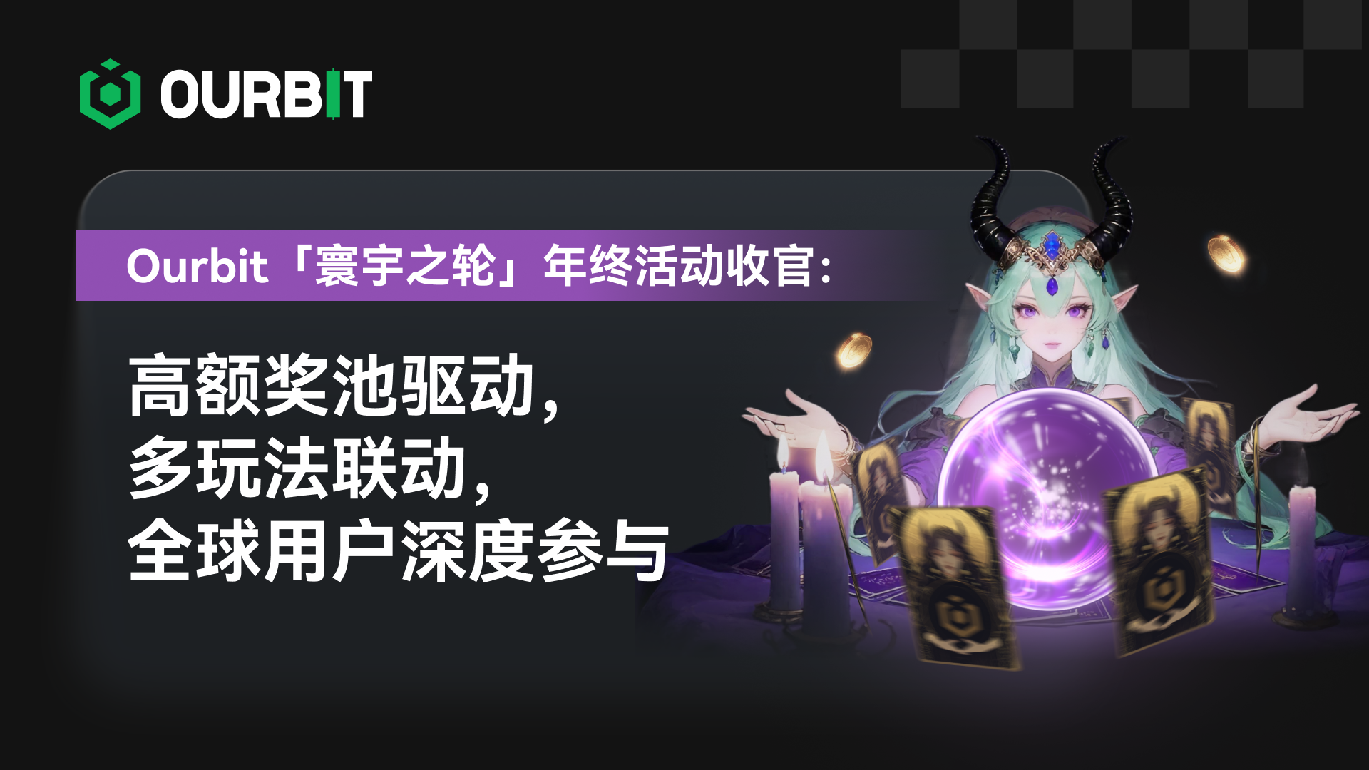 Ourbit「寰宇之輪」年終活動圓滿落幕:高額獎金池、多樣玩法帶動全球廣泛參與