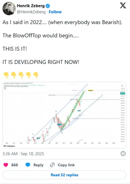 降息催化比特幣牛市最後階段：BTC 明年再次崩盤？